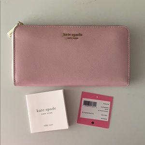 kate spade rosy cheeks spencer zip around wallet